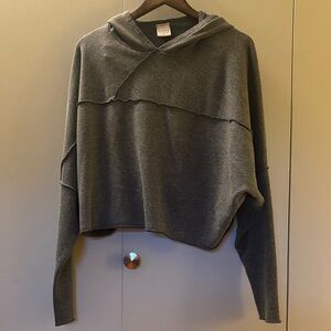 People of Leisure Always Comfy Gray Hoodie Medium